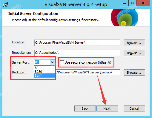 Windows下安装和部署SVN服务器且同步到Web站点的图文教程 第4张