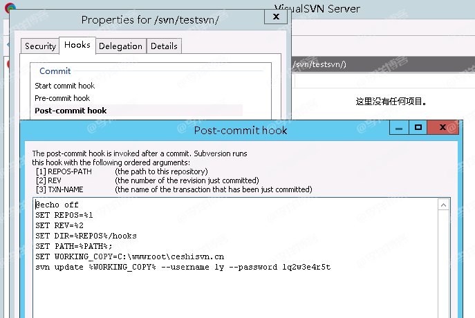 Windows下安装和部署SVN服务器且同步到Web站点的图文教程 第18张